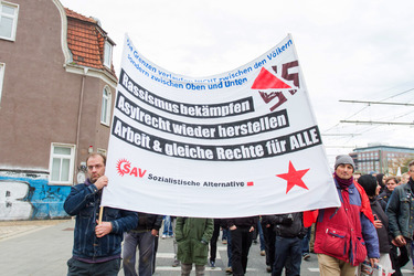 Demonstration 'Welcome Refugees - Solidarität mit Flüchtlingen', Rostock