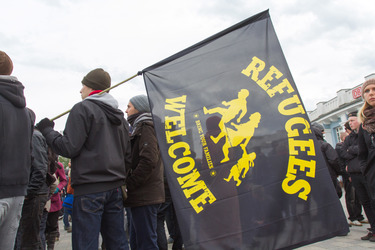 Demonstration 'Welcome Refugees - Solidarität mit Flüchtlingen', Rostock