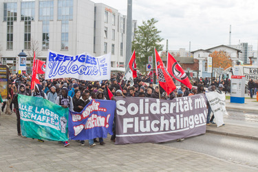 Demonstration 'Welcome Refugees - Solidarität mit Flüchtlingen', Rostock