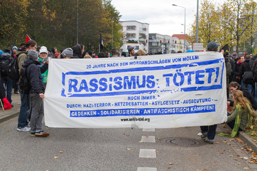 Demonstration 'Welcome Refugees - Solidarität mit Flüchtlingen', Rostock