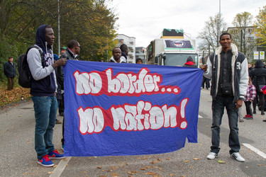 Demonstration 'Welcome Refugees - Solidarität mit Flüchtlingen', Rostock