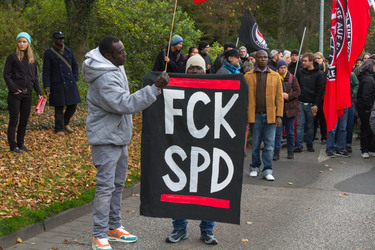 Demonstration 'Welcome Refugees - Solidarität mit Flüchtlingen', Rostock
