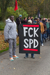 Demonstration 'Welcome Refugees - Solidarität mit Flüchtlingen', Rostock