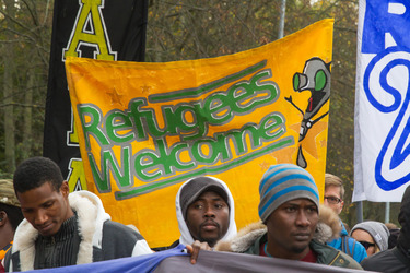 Demonstration 'Welcome Refugees - Solidarität mit Flüchtlingen', Rostock