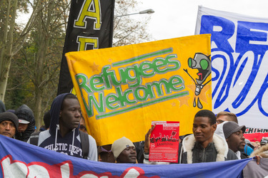Demonstration 'Welcome Refugees - Solidarität mit Flüchtlingen', Rostock