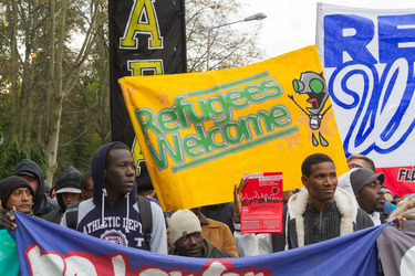Demonstration 'Welcome Refugees - Solidarität mit Flüchtlingen', Rostock