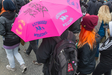 Demonstration 'Welcome Refugees - Solidarität mit Flüchtlingen', Rostock