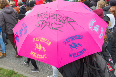 Demonstration 'Welcome Refugees - Solidarität mit Flüchtlingen', Rostock