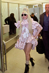 Ankunft von Lady Gaga am Flughafen, Berlin
