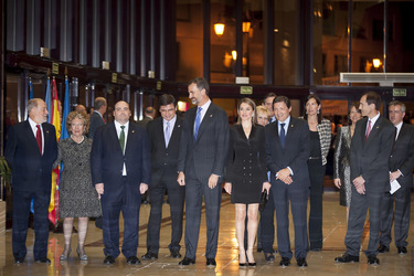 Felipe von Spanien, Letizia von Spanien und Gäste