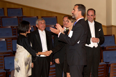 Felipe von Spanien, Letizia von Spanien, Jonas Alber und Gäste