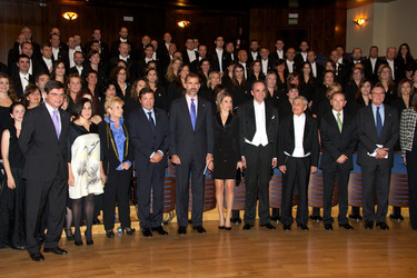 Felipe von Spanien, Letizia von Spanien, Jonas Alber und Gäste