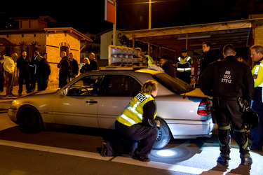 Demonstration von Neonazis, Pätz bei Bestensee