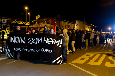 Demonstration von Neonazis, Pätz bei Bestensee