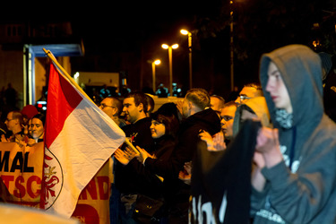 Demonstration von Neonazis, Pätz bei Bestensee
