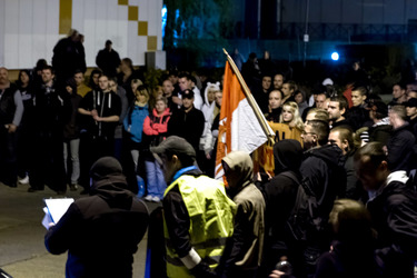 Demonstration von Neonazis, Pätz bei Bestensee