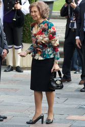 Königin Sophias Ankunft in Oviedo