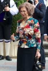 Königin Sophias Ankunft in Oviedo