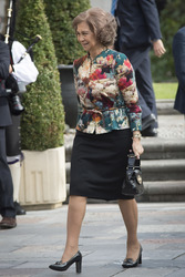 Königin Sophias Ankunft in Oviedo