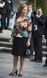 Königin Sophias Ankunft in Oviedo