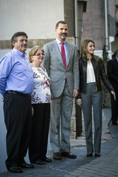 Prinzessin Letizia und Prinz Felipe besuchen Teverga
