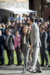 Prinzessin Letizia und Prinz Felipe besuchen Teverga