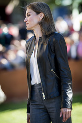 Prinzessin Letizia und Prinz Felipe besuchen Teverga