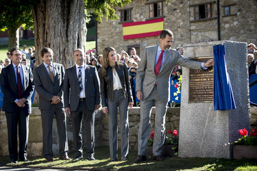 Prinzessin Letizia und Prinz Felipe besuchen Teverga