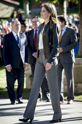 Prinzessin Letizia und Prinz Felipe besuchen Teverga