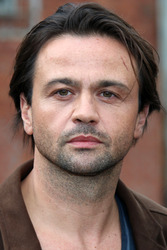 'Der Mann am Strand' Fototermin, Hamburg