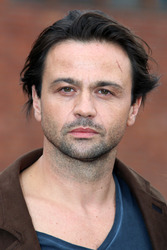 'Der Mann am Strand' Fototermin, Hamburg