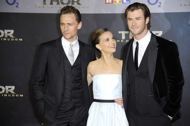Tom Hiddleston, Natalie Portman, Chris Hemsworth