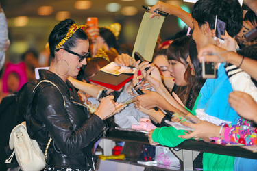 Ankunft von Katy Perry in Japan
