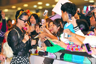 Ankunft von Katy Perry in Japan