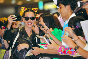 Ankunft von Katy Perry in Japan