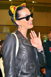 Ankunft von Katy Perry in Japan