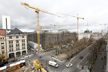 Die Baustelle der U-Bahnlinie 5, Berlin