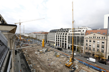 Die Baustelle der U-Bahnlinie 5, Berlin