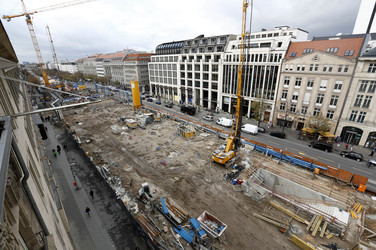 Die Baustelle der U-Bahnlinie 5, Berlin