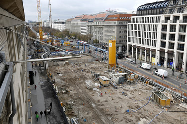 Die Baustelle der U-Bahnlinie 5, Berlin