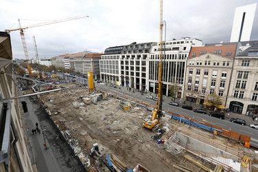 Die Baustelle der U-Bahnlinie 5, Berlin
