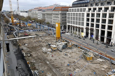 Die Baustelle der U-Bahnlinie 5, Berlin