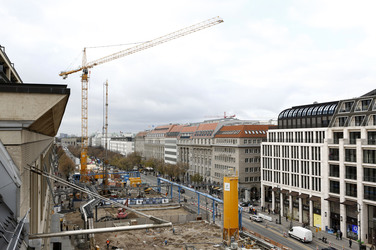 Die Baustelle der U-Bahnlinie 5, Berlin