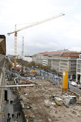 Die Baustelle der U-Bahnlinie 5, Berlin