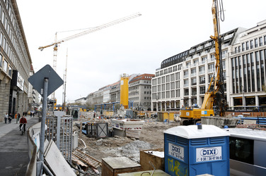 Die Baustelle der U-Bahnlinie 5, Berlin