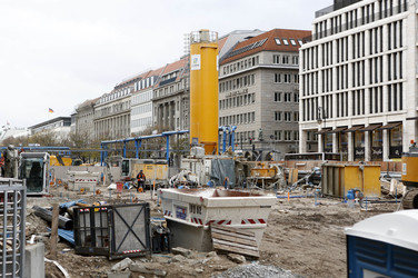 Die Baustelle der U-Bahnlinie 5, Berlin