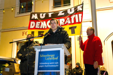 Nazi-Demo in Schneeberg