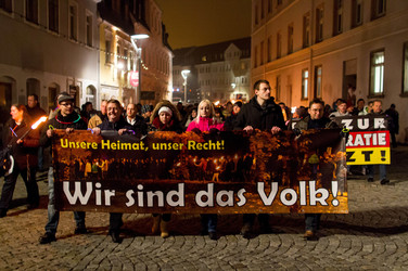 Nazi-Demo in Schneeberg