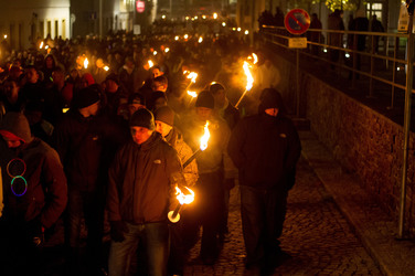 Nazi-Demo in Schneeberg