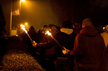 Nazi-Demo in Schneeberg